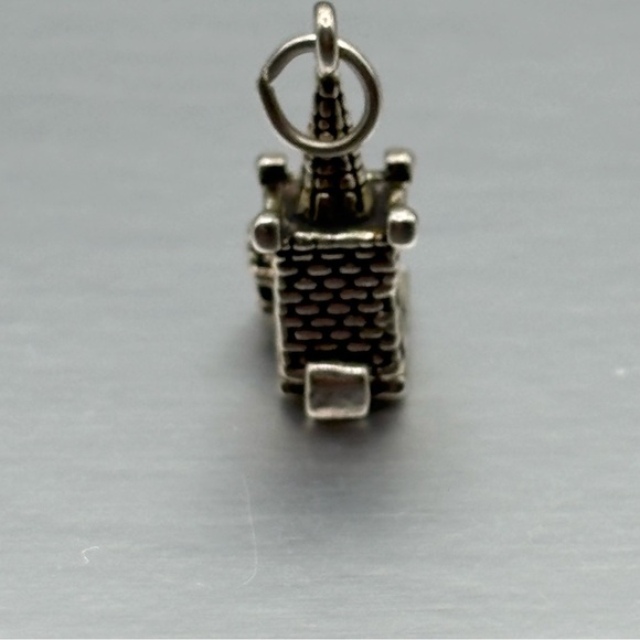 Vintage Castle Church Wedding Chapel Couple Sterling Silver Bracelet Charm Opens - Picture 5 of 7